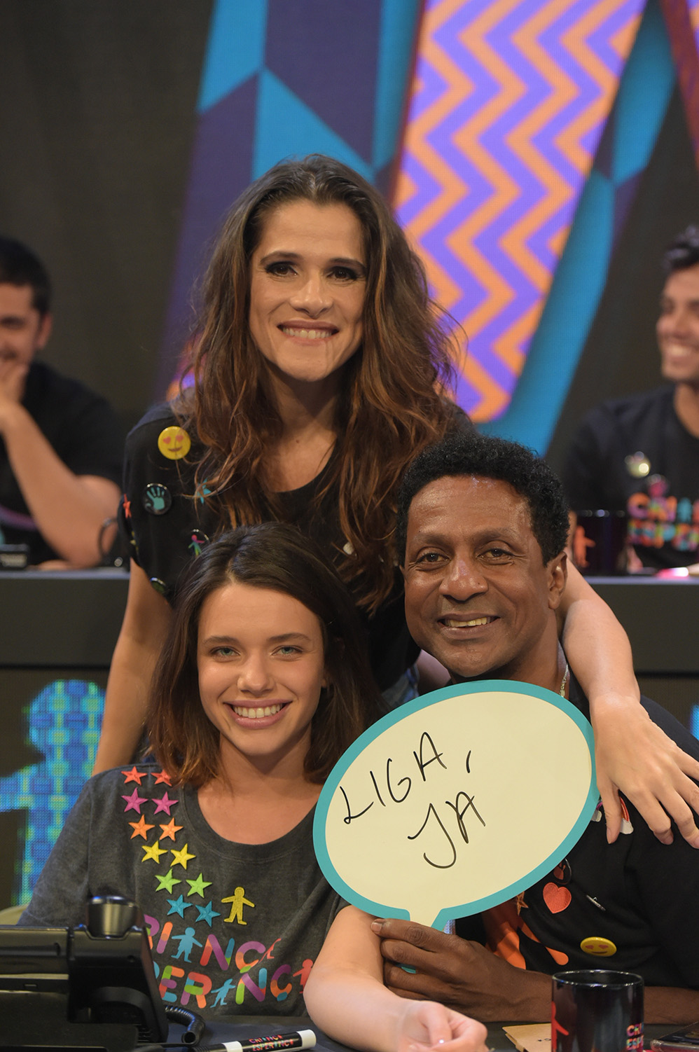 Ingrid Guimarães, Bruna Linzmeyer e Luís Miranda
