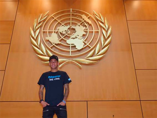 Neymar torna-se primeiro embaixador internacional de ONG
