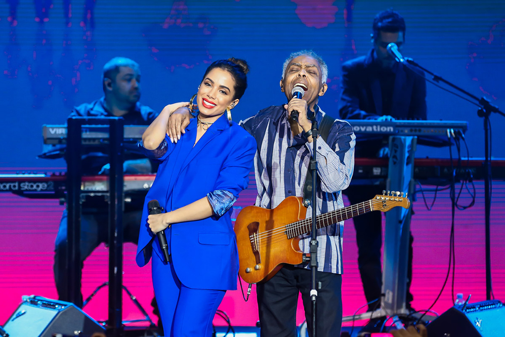 Anitta e Gilberto Gil