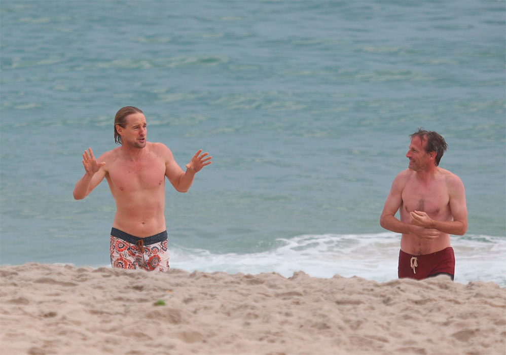 Owen Wilson na praia