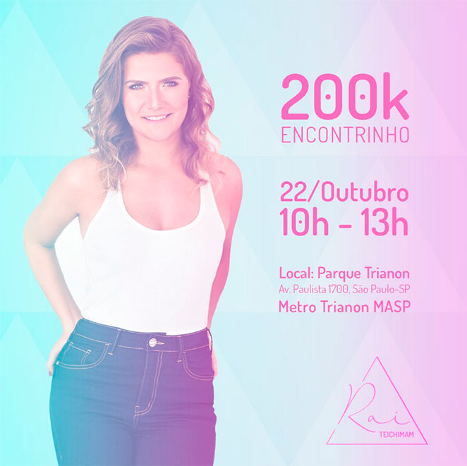 Atriz de Carinha de Anjo celebra 200 mil seguidores