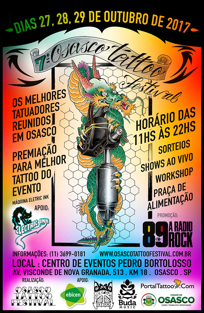 Dica OFuxico: Osasco recebe o 7º Tattoo Festival