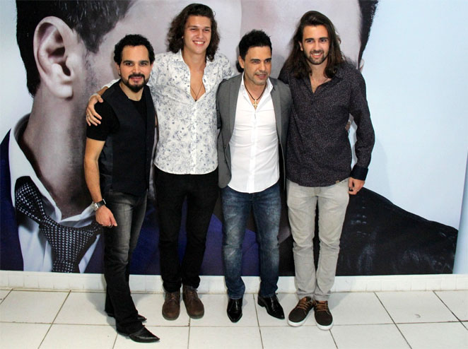 Zezé Di Camargo e Luciano recebem famosos em show no Rio