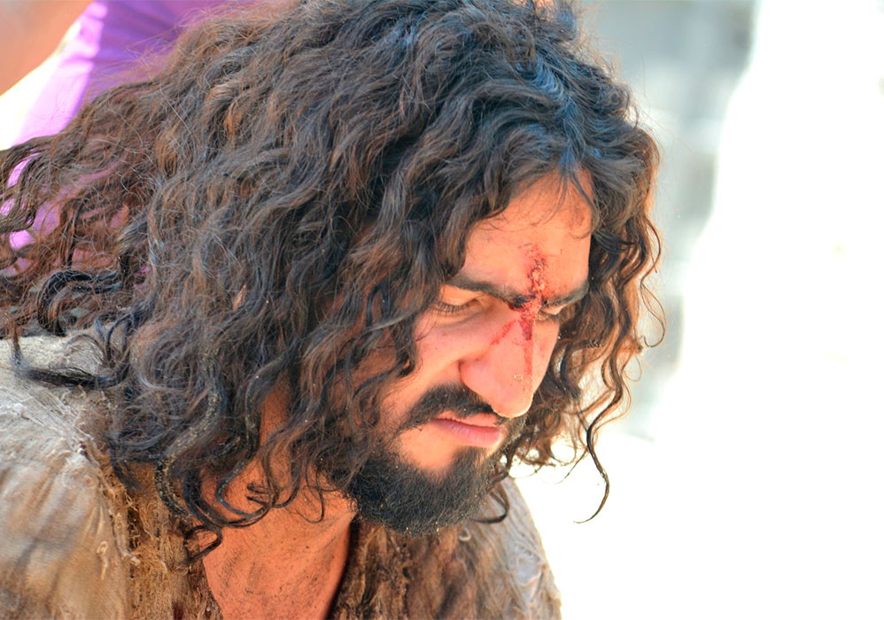 Renato Góes interpretando Jesus