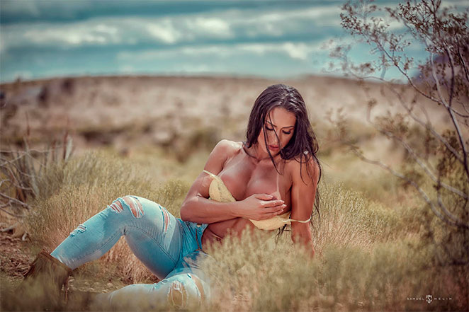 Gracyanne Barbosa sensualiza no Grand Canyon