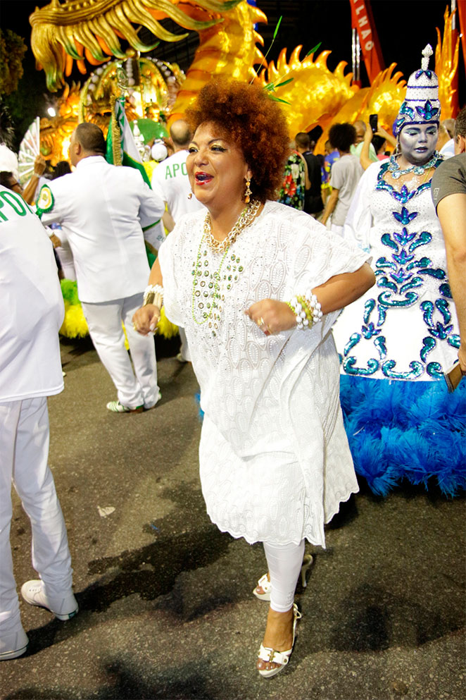 Mulher de Arlindo Cruz desfila emocionada no Império Serrano