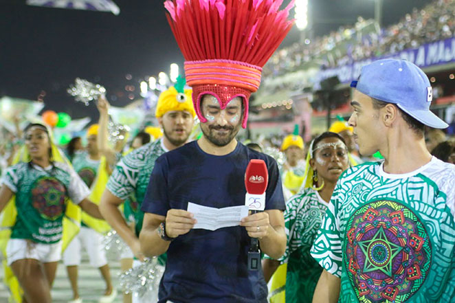 Ricardo Pereira grava programa especial para o Carnaval