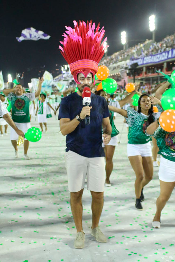 Ricardo Pereira grava programa especial para o Carnaval