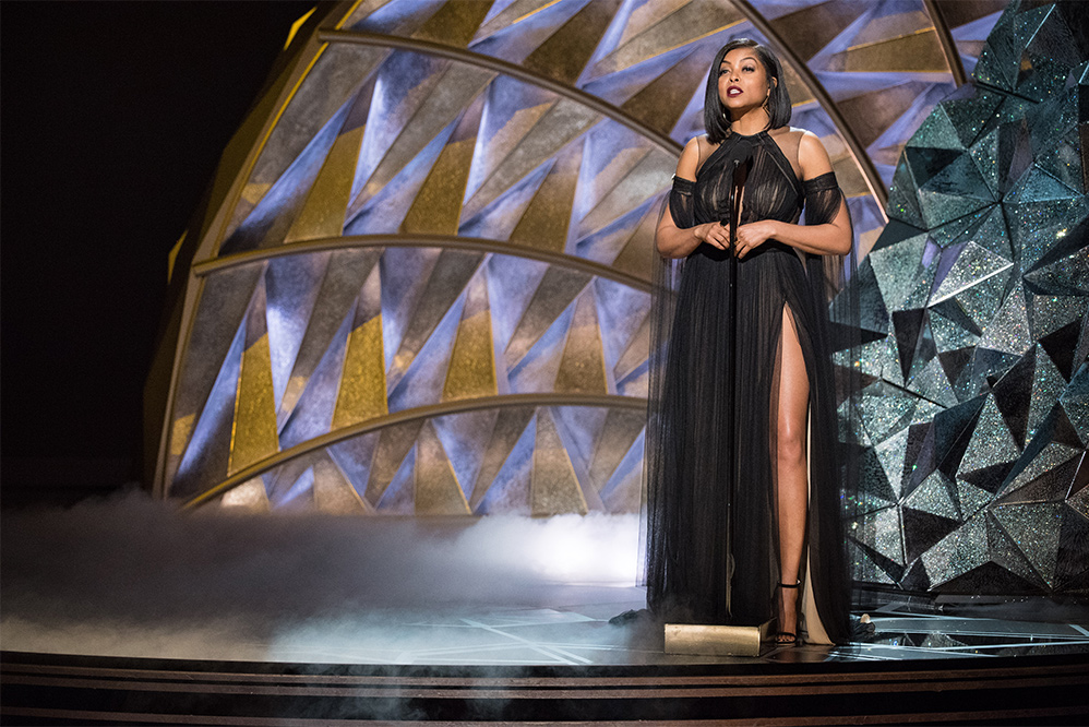 Taraji P. Henson no palco do Oscar.