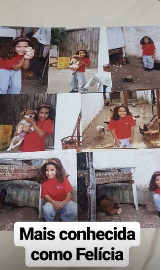 Anitta relembra fotos de infância nas redes sociais