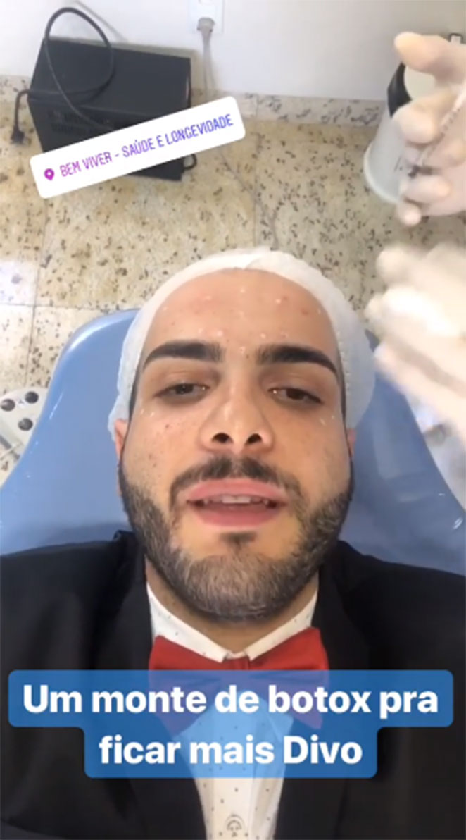 BBB18: 'Divo', diz Mahmoud após aplicar botox no rosto