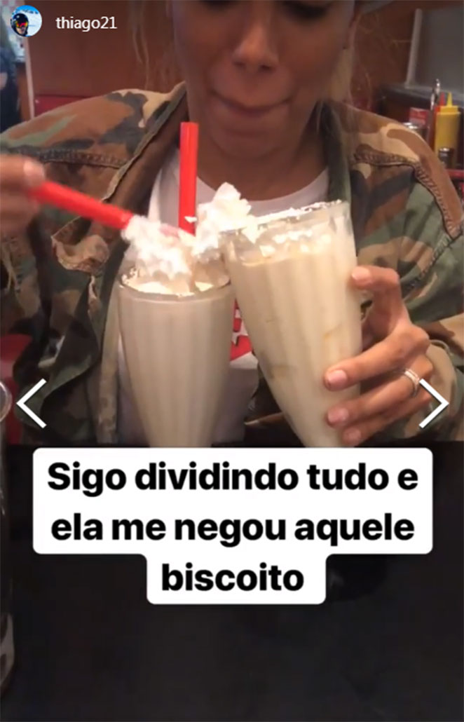Marido de Anitta mostra cantora devorando fast-food