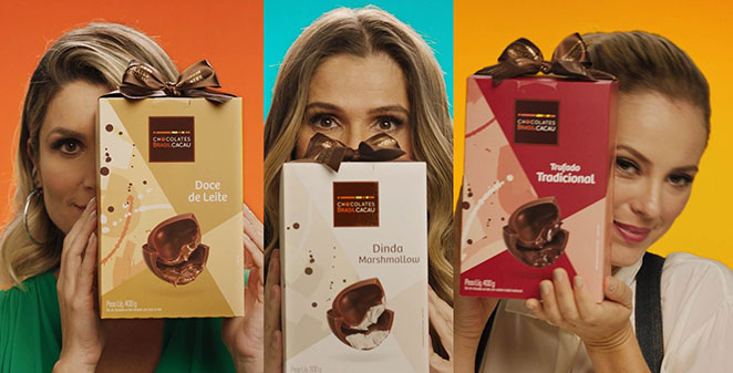Paolla Oliveira estrela campanha de chocolate