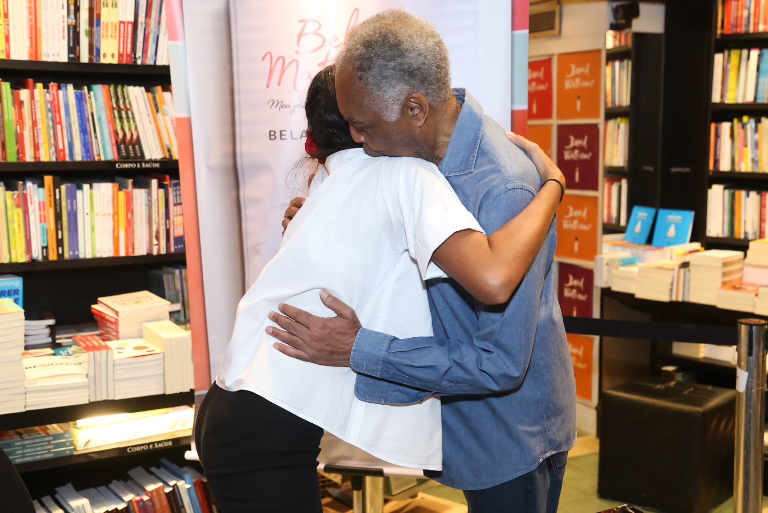 Bela e o pai Gilberto Gil