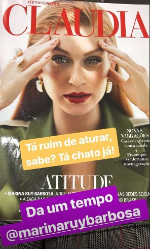 Marina Ruy Barbosa é capa da Revista Claudia