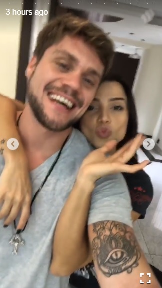 Breno e Paula matam a saudade em Belo Horizonte
