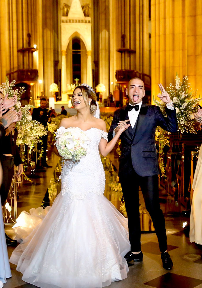 Confira cenas do casamento de Lexa e MC Guimê