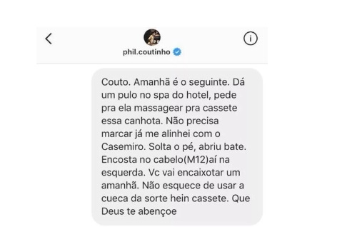 Phelippe Coutinho levou grande parte da família para acompanhar o torneio