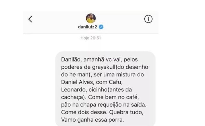 Danilo foi escolhido para substituir o lateral Daniel Alves
