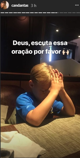 Filho de Neymar reza para vitória do Brasil contra Costa Rica