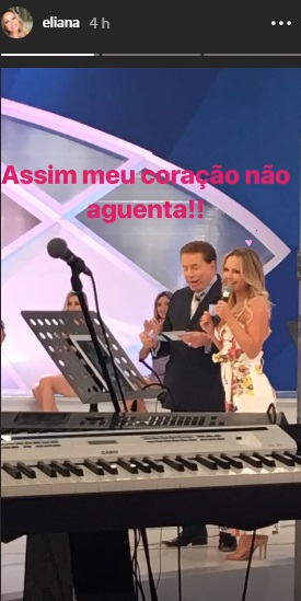Eliana recebe Silvio Santos no palco