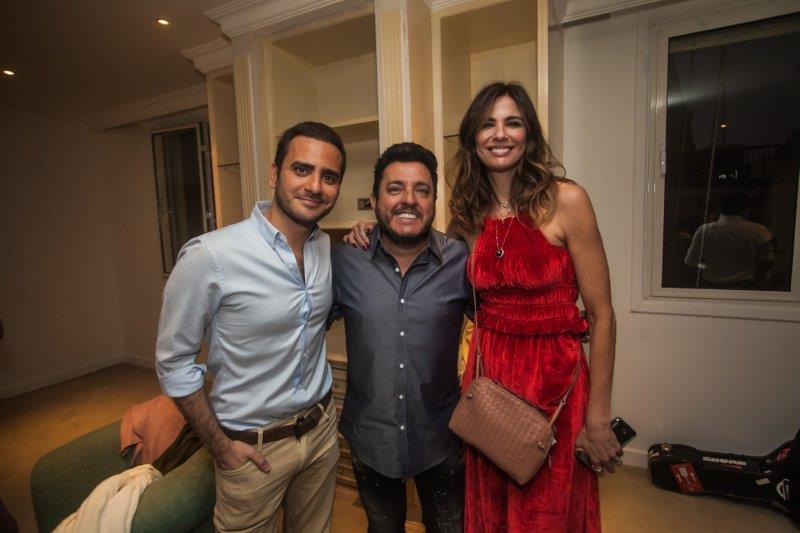 Sergio K, Bruno e Luciana Gimenez