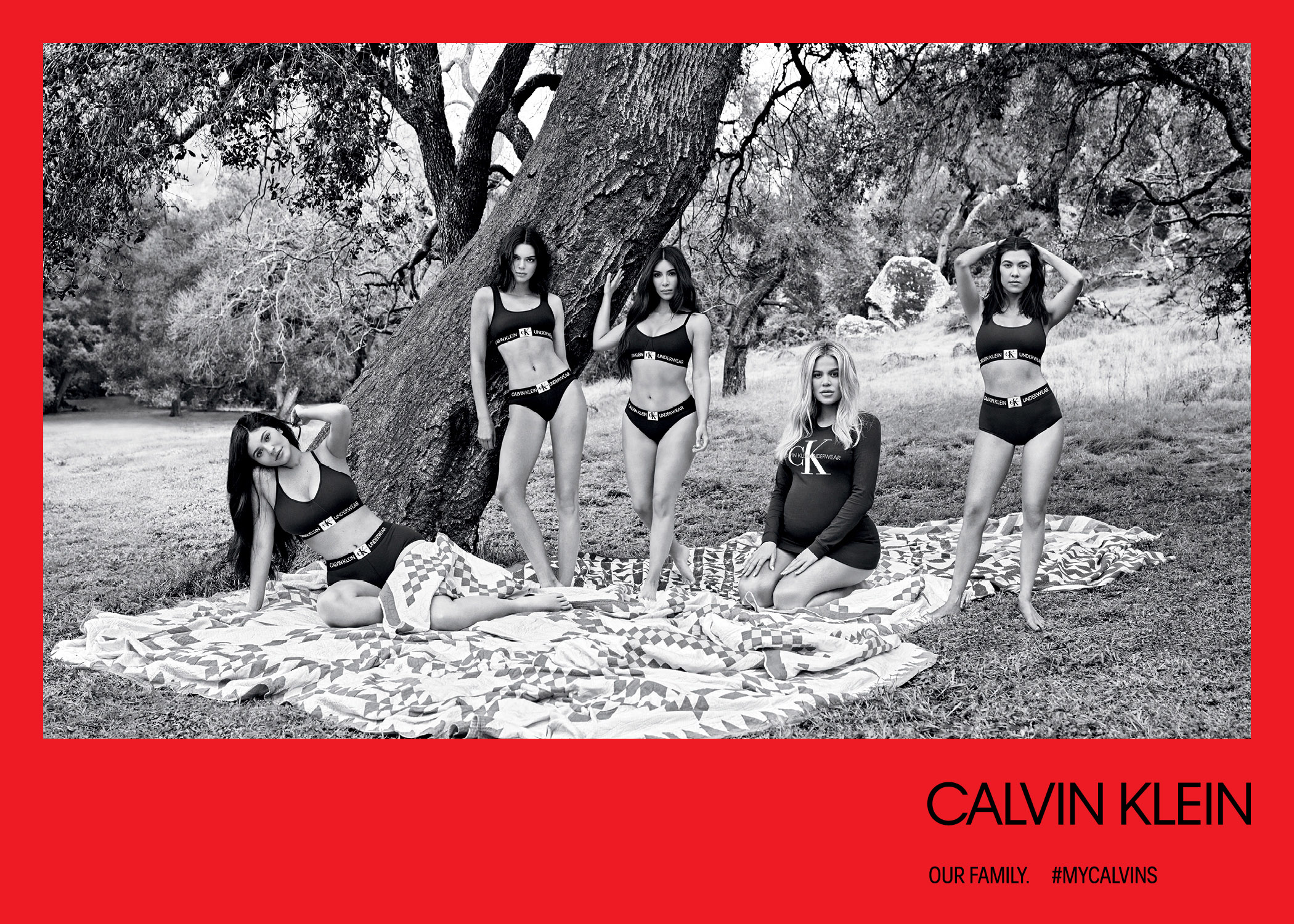 Família Kardashian-Jenner para Calvin Klein