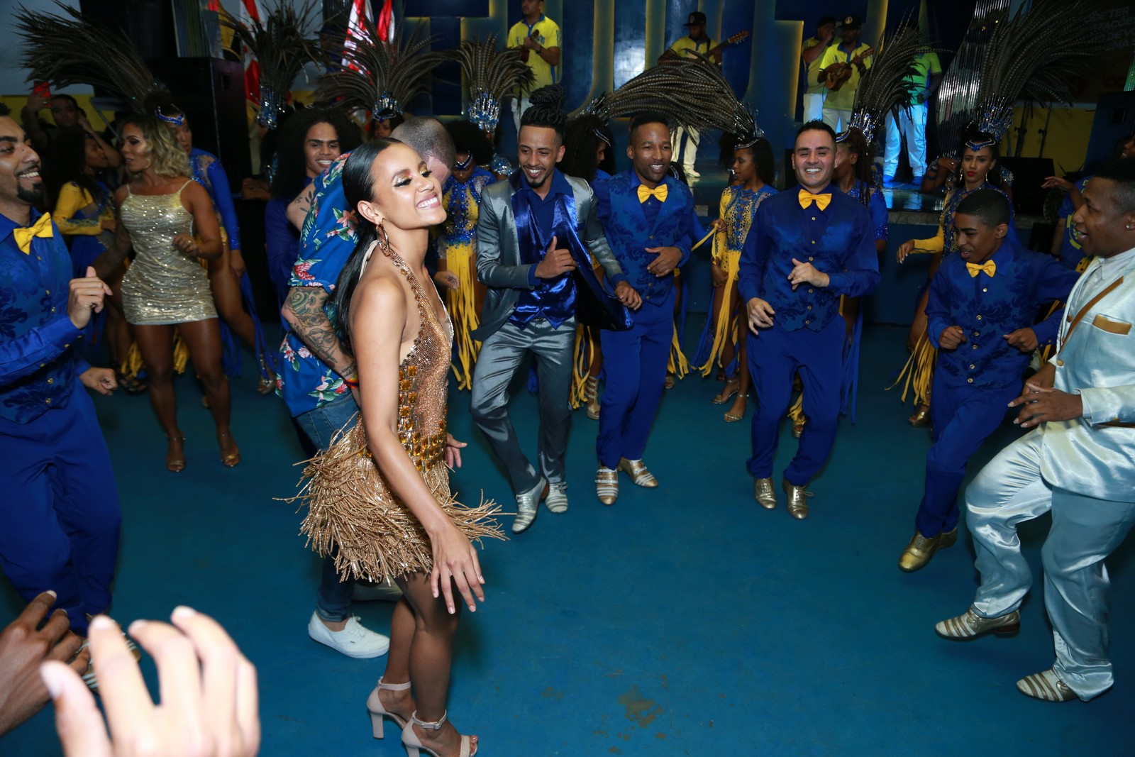 Gleici mostrou o samba no pé em quadra da Paraíso do Tuiuti