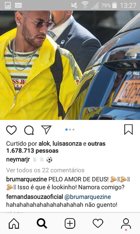 Comentário de Bruna Marquezine chama atenção em postagem de Neymar