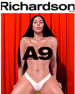 Kim Kardashian aparece só de calcinha na capa de revista 