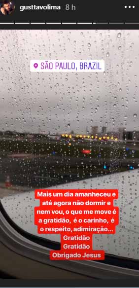 Gusttavo Lima desabafa com os seguidores no Instagram