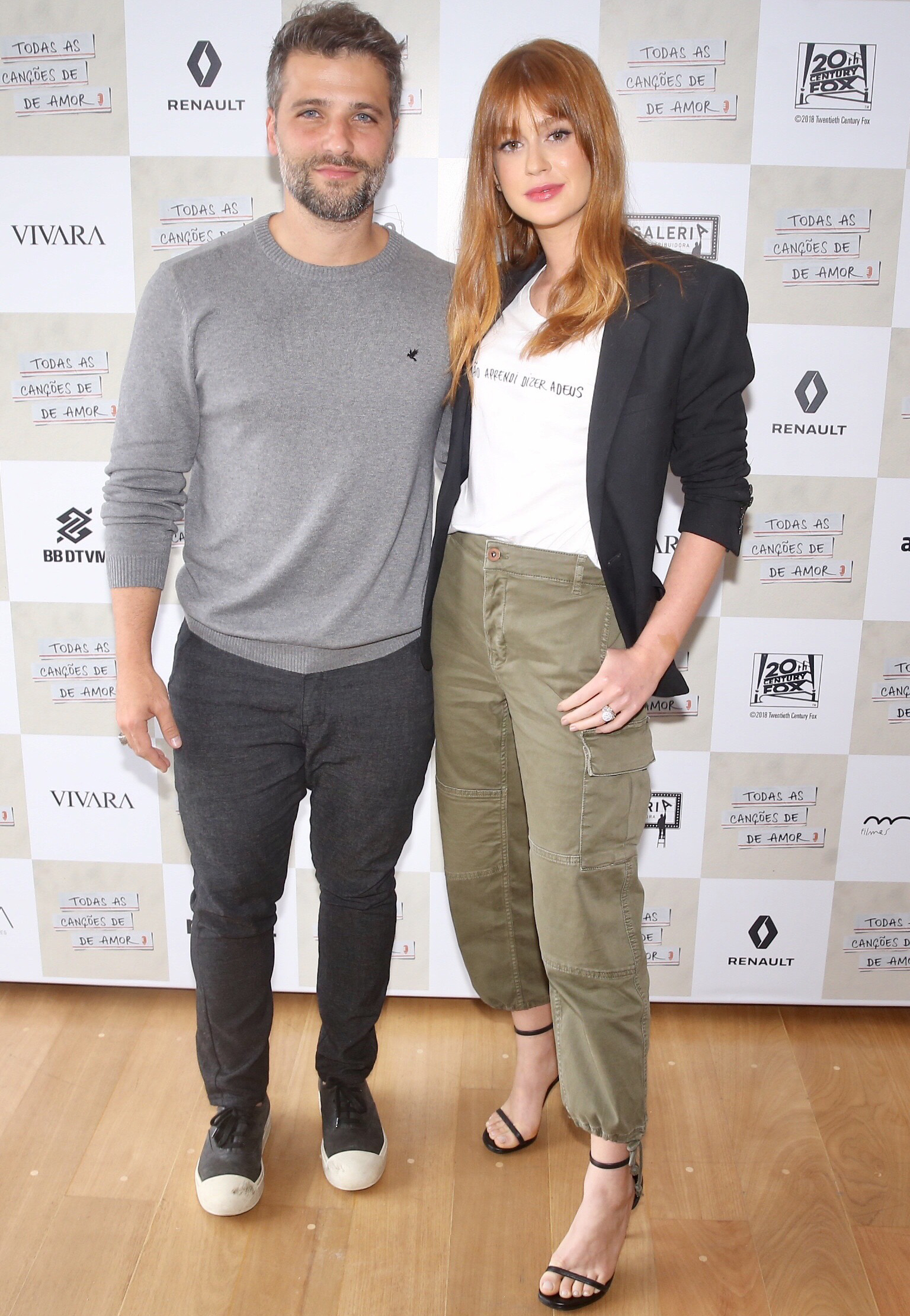 Bruno Gagliasso e Marina Ruy Barbosa participam de coletiva