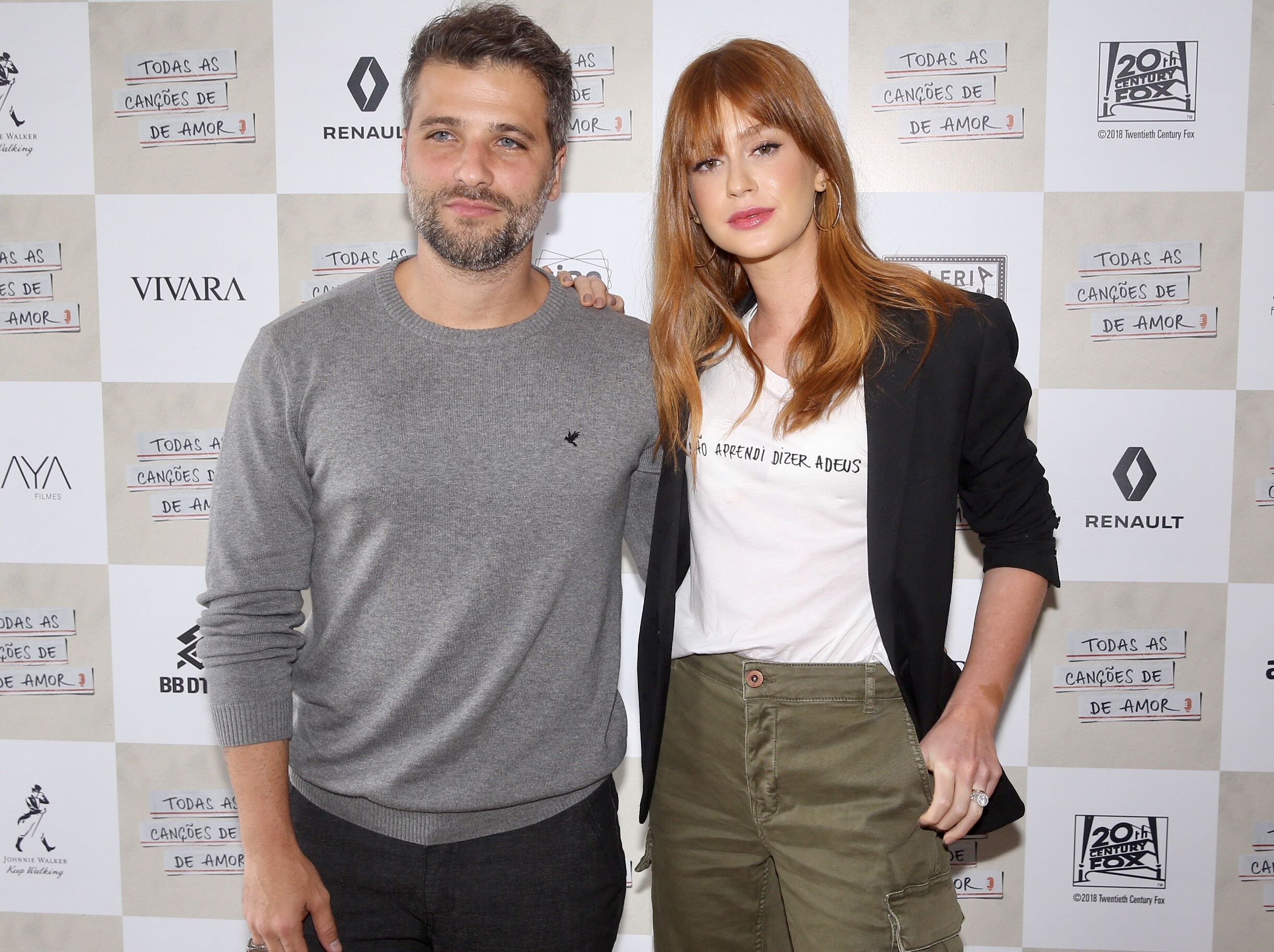 Bruno Gagliasso e Marina Ruy Barbosa participam de coletiva