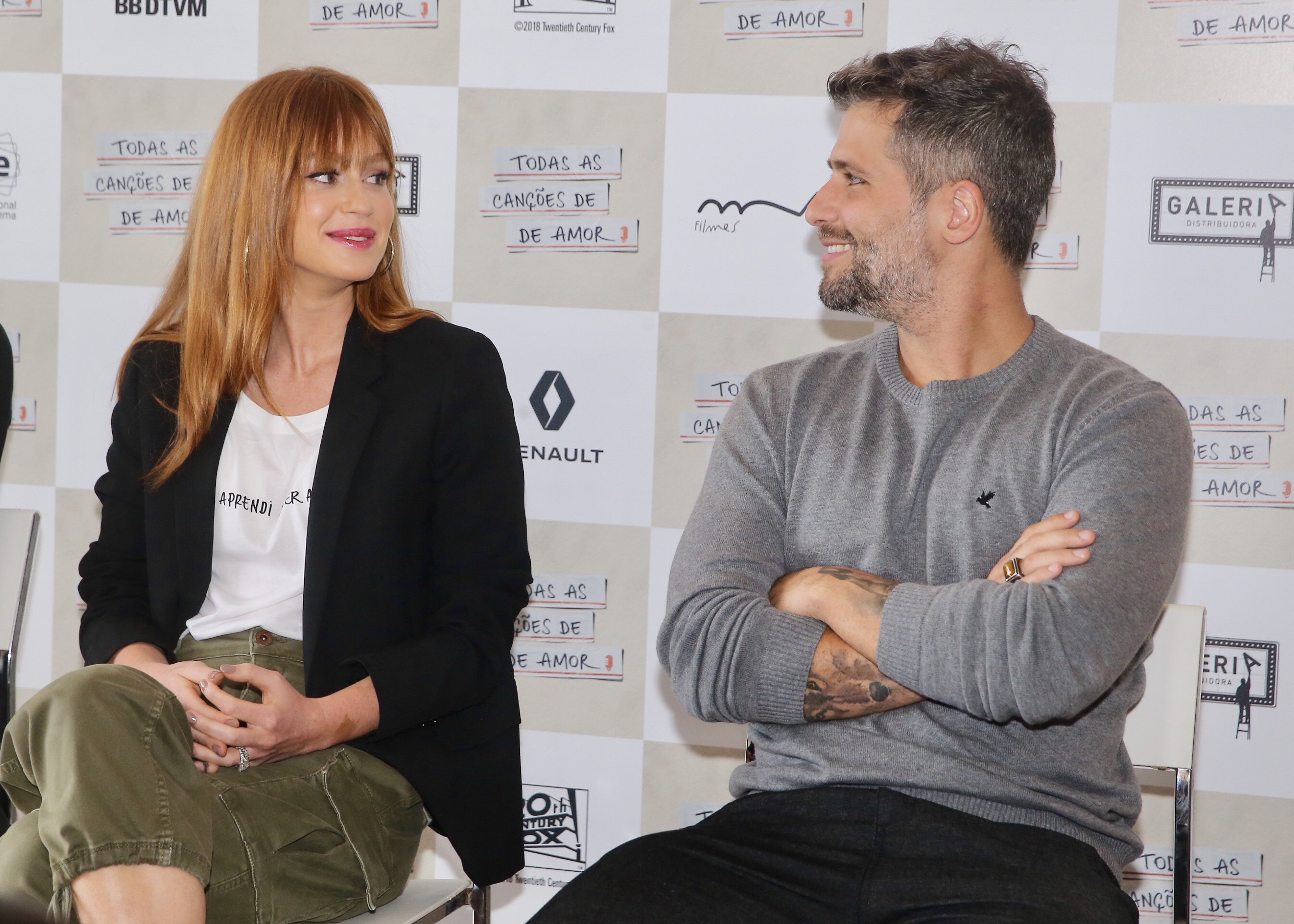 Bruno Gagliasso e Marina Ruy Barbosa participam de coletiva