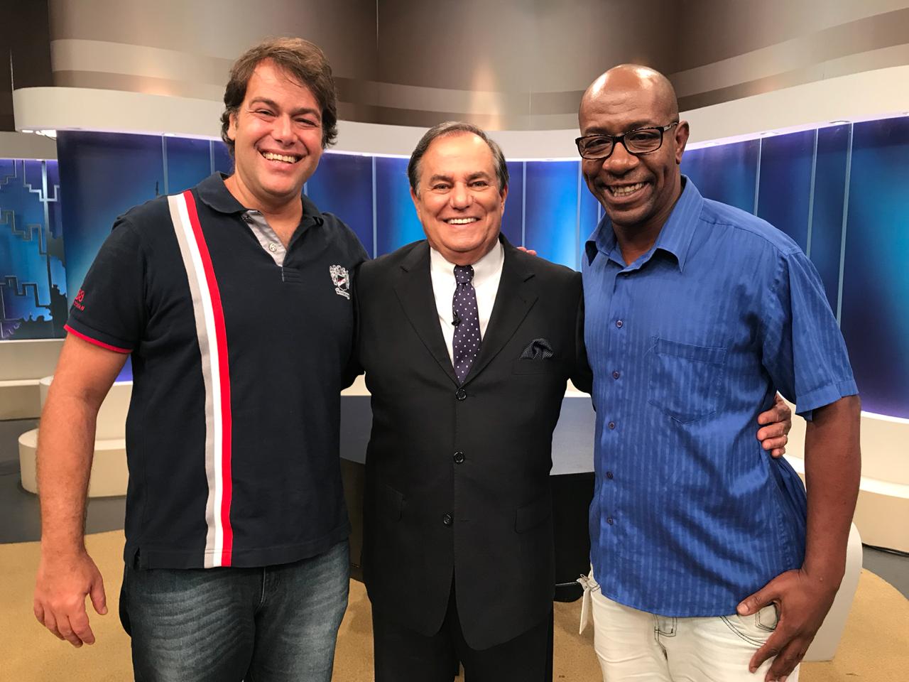 Ronnie Von com Leo Stefanini e Cleber Colombo