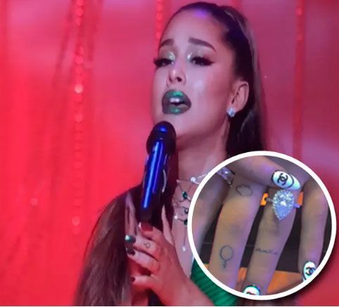 Ariana Grande cobre tatuagem que homenageava Pete Davidson