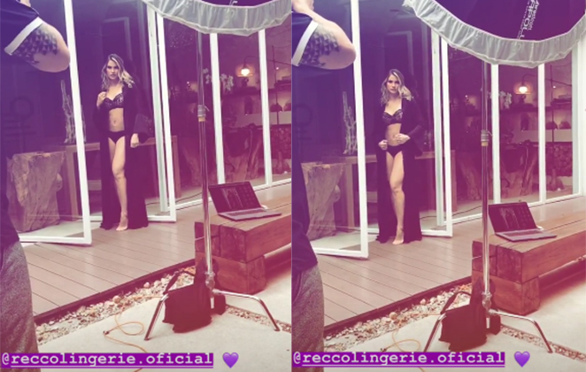 Andressa Suita arrasa em ensaio de lingerie