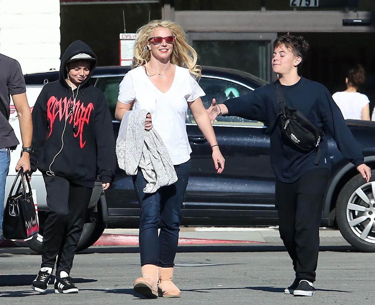 Britney Spears e os filhos, Jayden e Sean