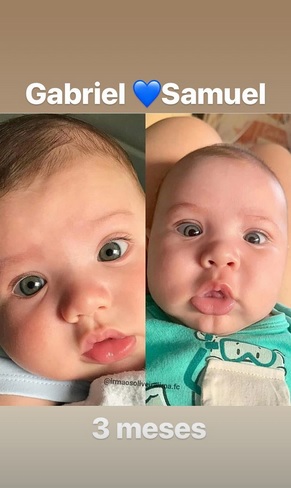 Gabriel e Samuel, filhos de Gusttavo Lima e Andressa Suita