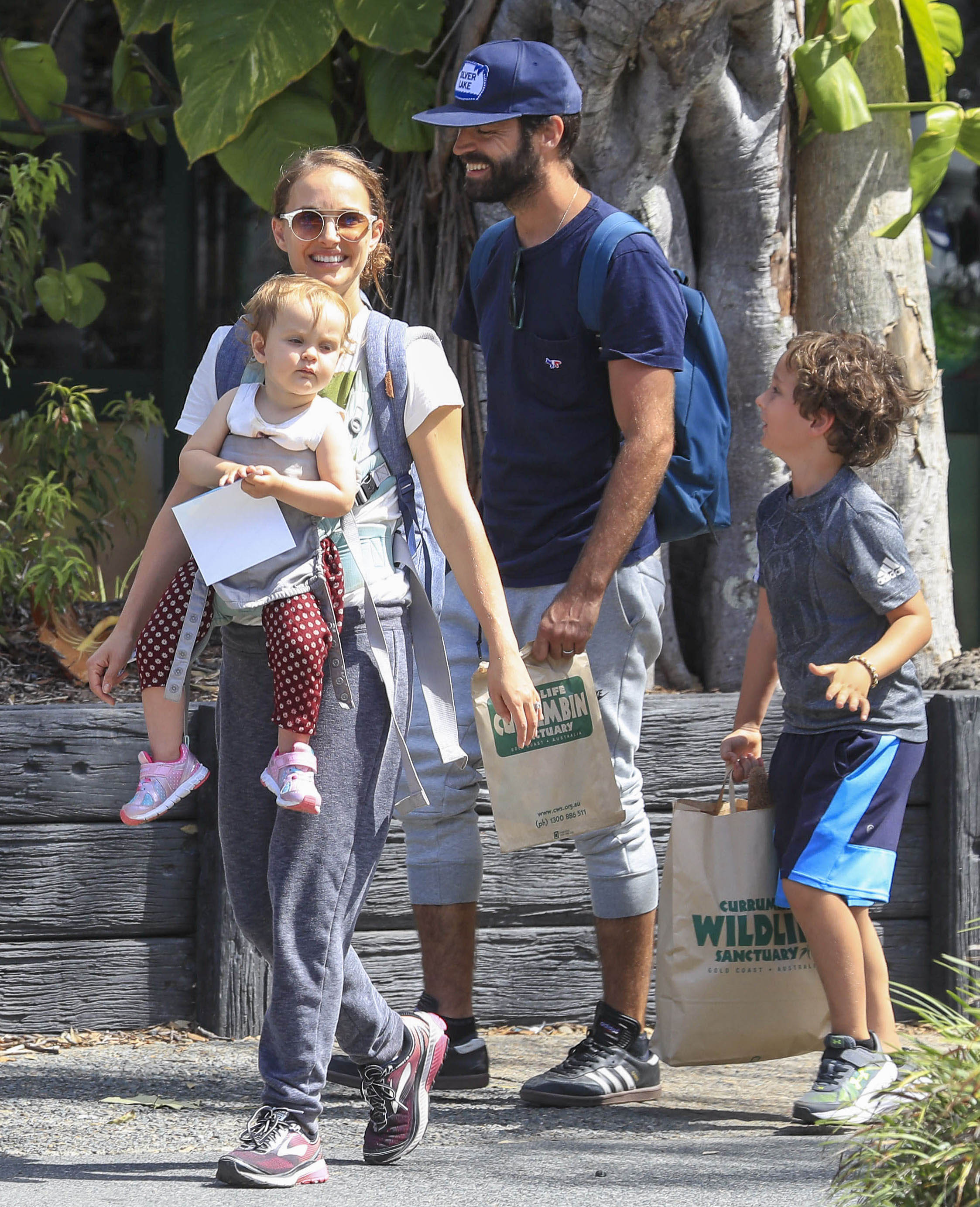 Natalie Portman e família na Austrália