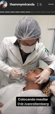 Thammy Miranda realiza procedimento de harmonização facial
