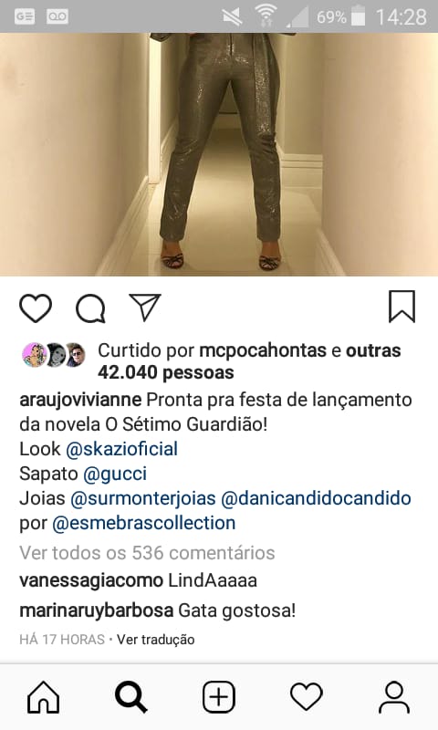 Estilosa, Viviane Araújo recebe elogio de Marina Ruy Barbosa