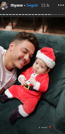 Filho de Wesley Safadão vestido de Papai Noel faz a web pirar. Veja!