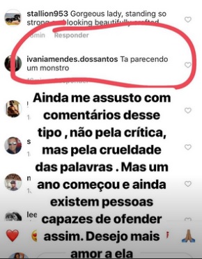 Publicação feita por Gracyanne Barbosa em seu Instagram Stories