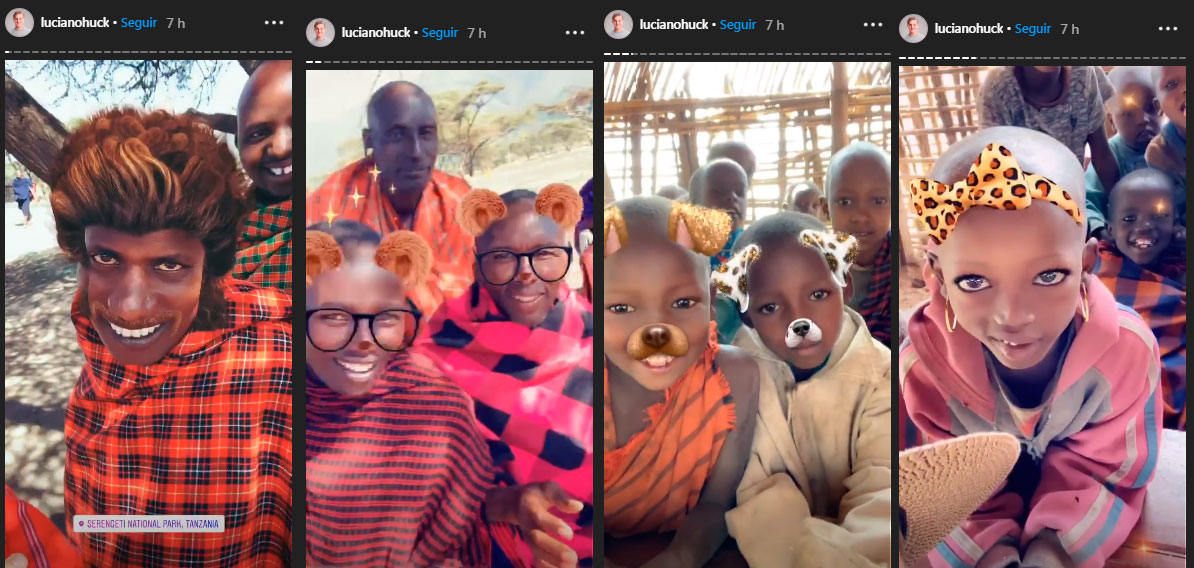 Moradores de aldeia na África ficam estonteados com efeitos do Instagram