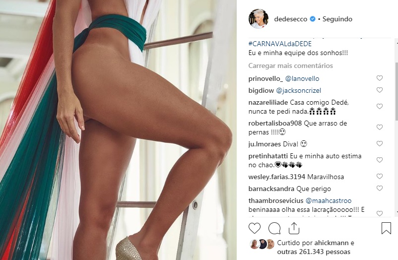 Deborah Secco agita a web ao deixar pernões à mostra em foto