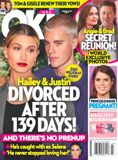 Revista assegura que Justin Bieber está se separando