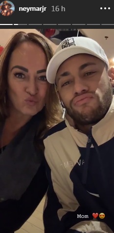 Neymar e a mãe, Nadine