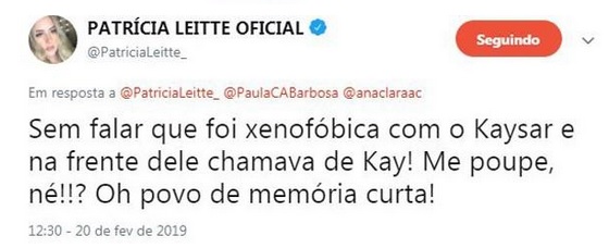 Ex-BBBs Paula e Patrícia trocam farpas nas redes sociais
