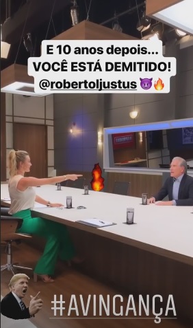 Ana Paula Siebert e Roberto Justus